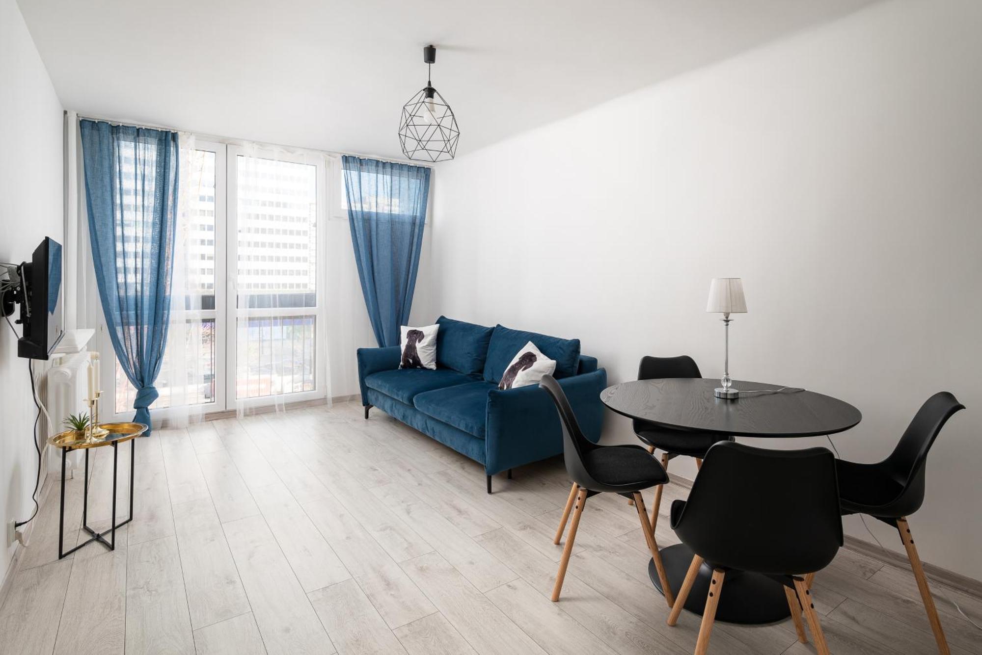 Grzybowska Blue City Centre Apartment وارسو المظهر الخارجي الصورة
