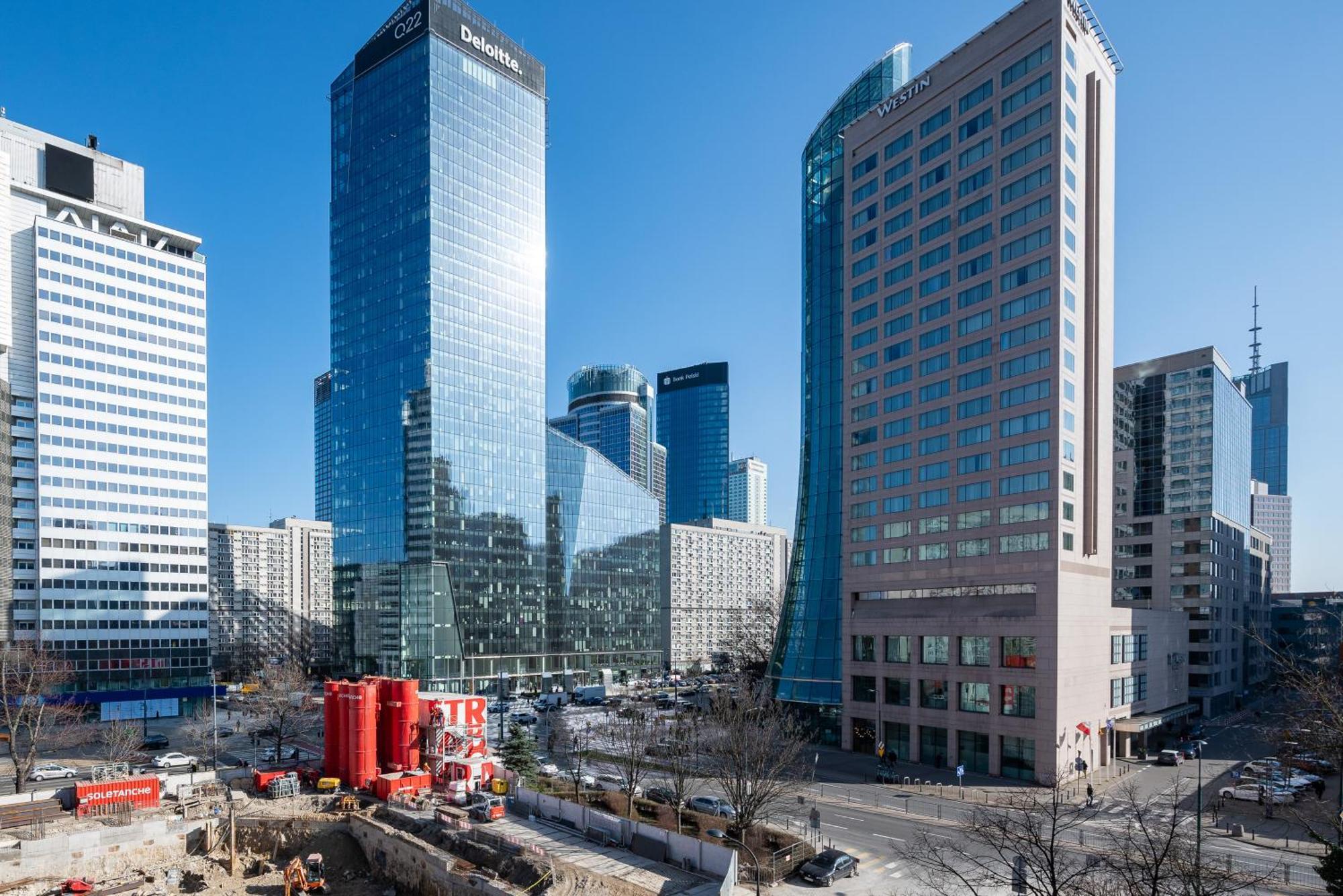 Grzybowska Blue City Centre Apartment وارسو المظهر الخارجي الصورة